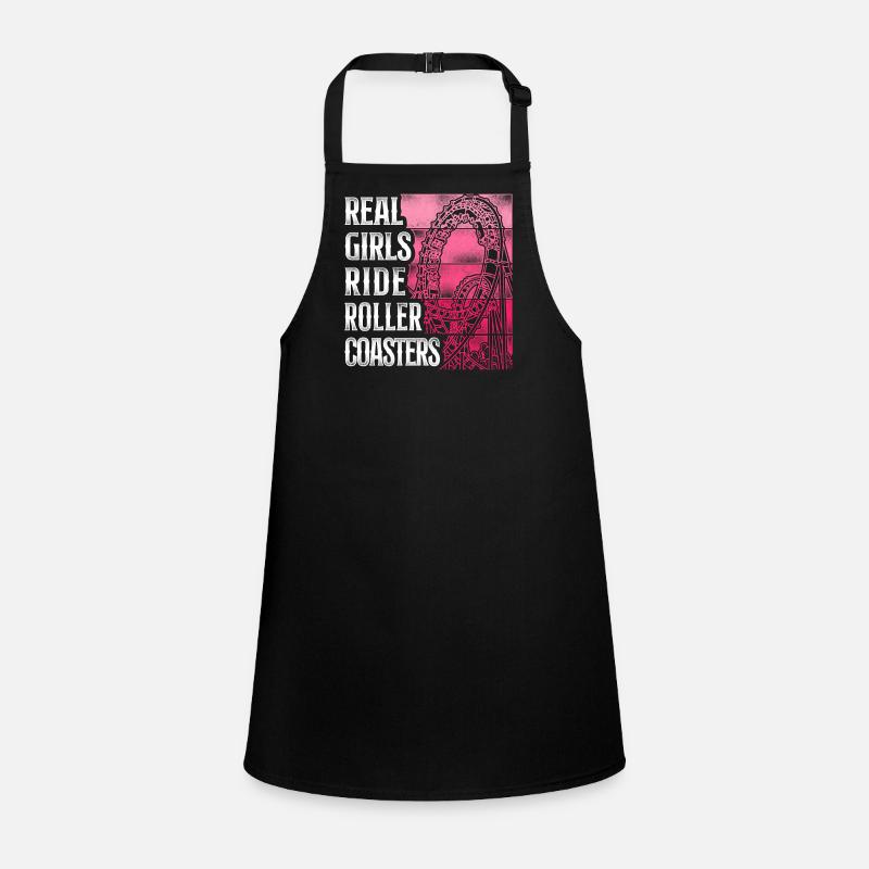 Roller Coaster Girl Vintage Retro Children's Apron