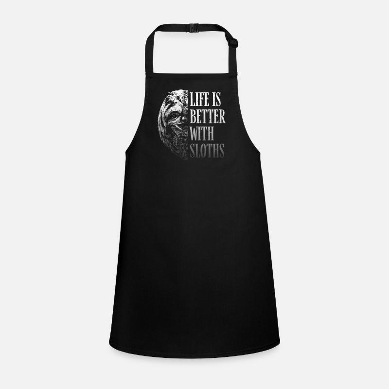 Life Is Better With Sloths Sloth Retro Sloth Children's Apron