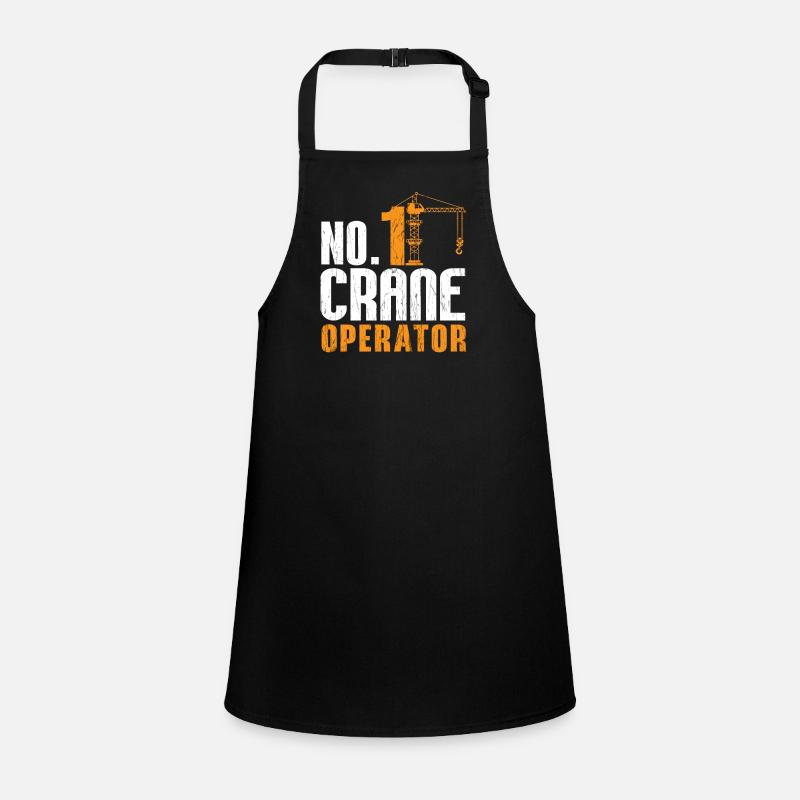Crane Operator Construction Construction Profession Work Gift Children's Apron