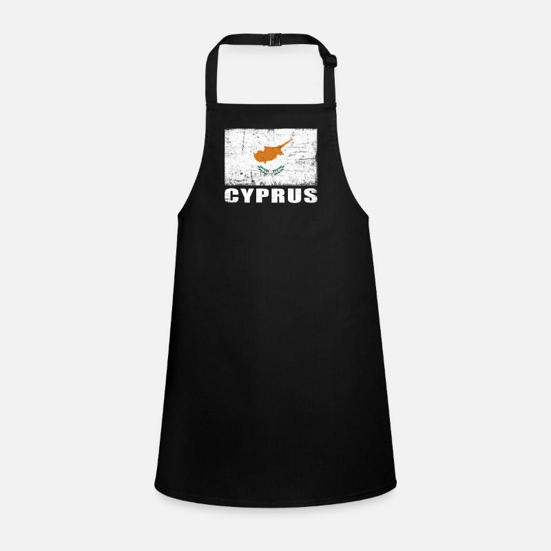 Drapeau de Chypre Grunge Drapeau de Chypre Tablier Enfant