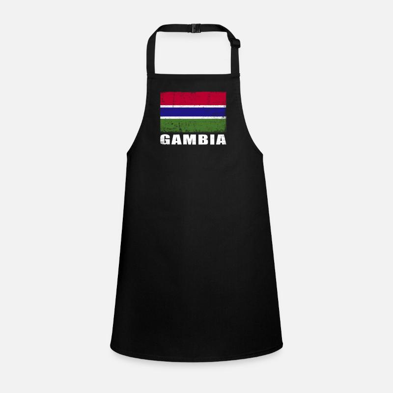 Gambie Drapeau Grunge Gambie Drapeau Tablier Enfant