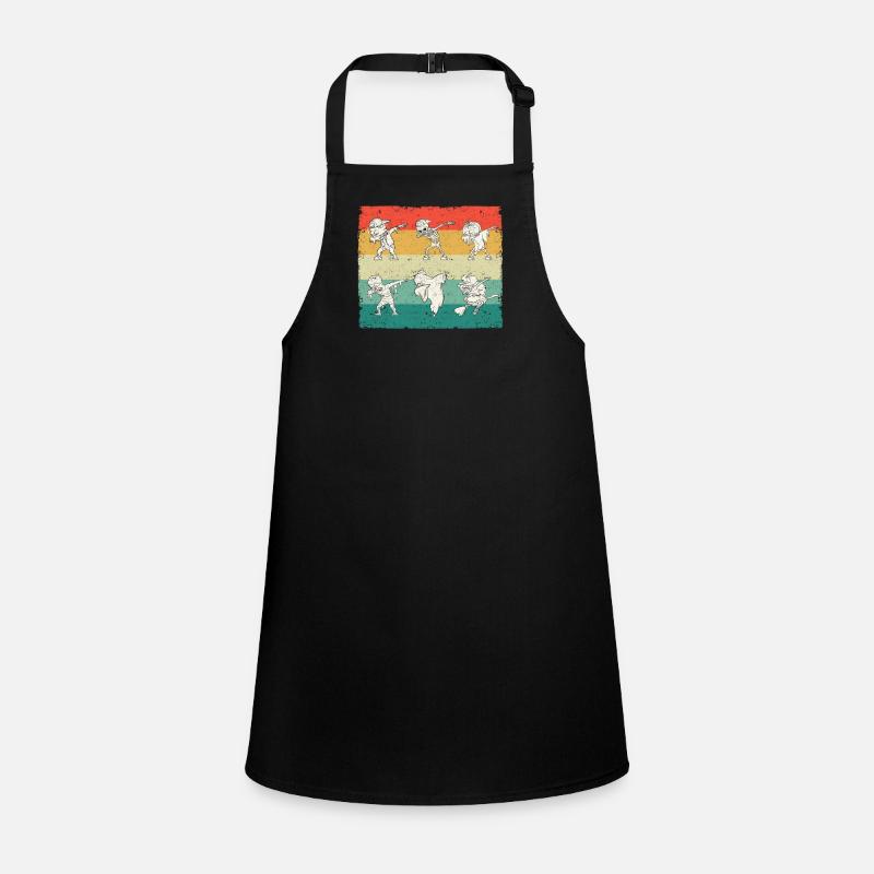 Dabbing Halloween Skeleton Zombie Ghost Witch Scary Children's Apron