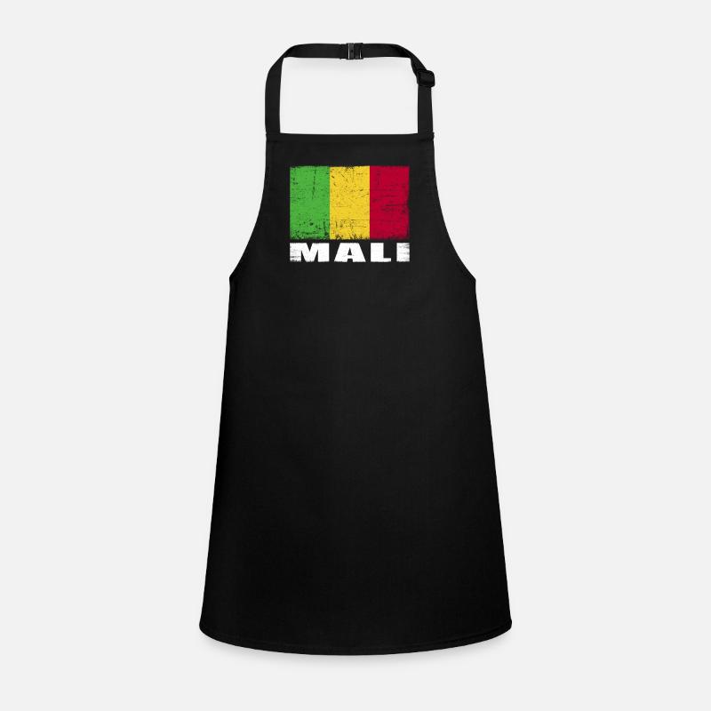 Drapeau du Mali Grunge Drapeau du Mali Tablier Enfant