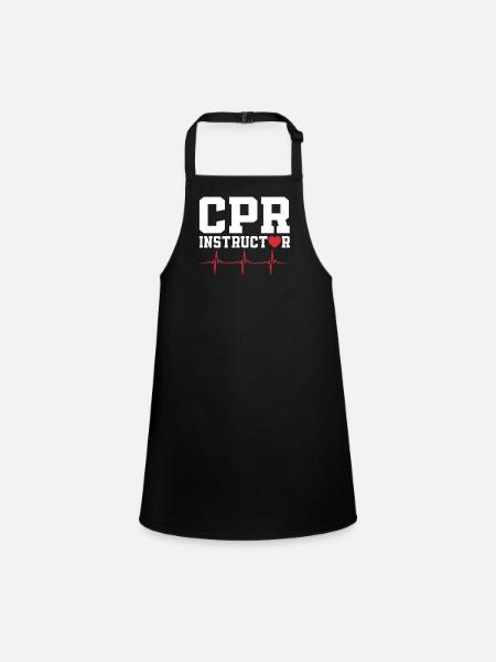 Cpr instructors - Children's Apron - black - Front