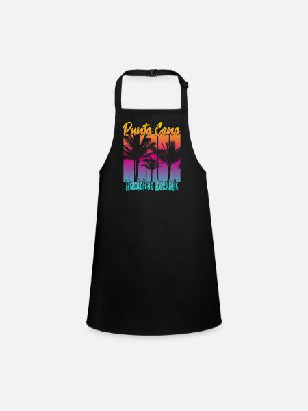 Punta Cana Dominican Republic - Children's Apron - black - Front