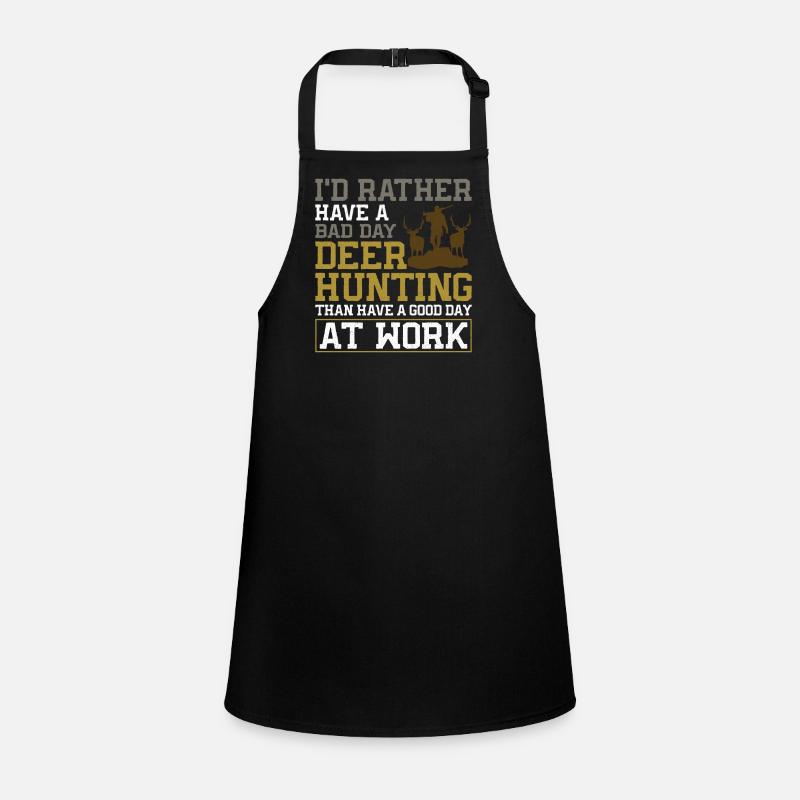 Buck Deer Hunting Hunter I'd Schürze für Kinder