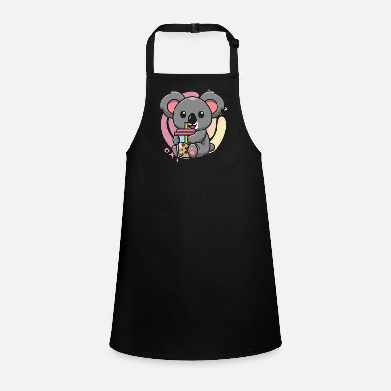 Kawaii Koala Bubble Tea Boba Tee Koala Schürze für Kinder