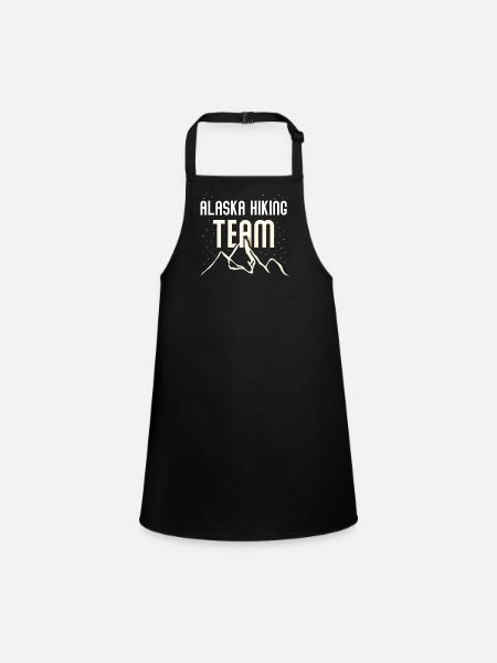 Alaska Hiking Team Hiking Hiking Hikers - Children's Apron - black - Front