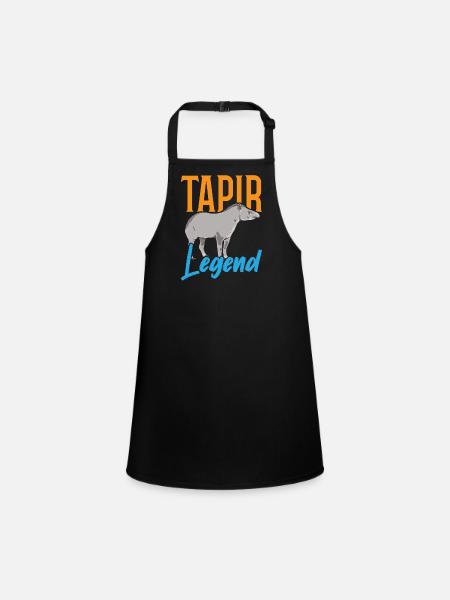 Tapir Legend Wildlife Keeper Tapirrific - Tablier Enfant - noir - Devant