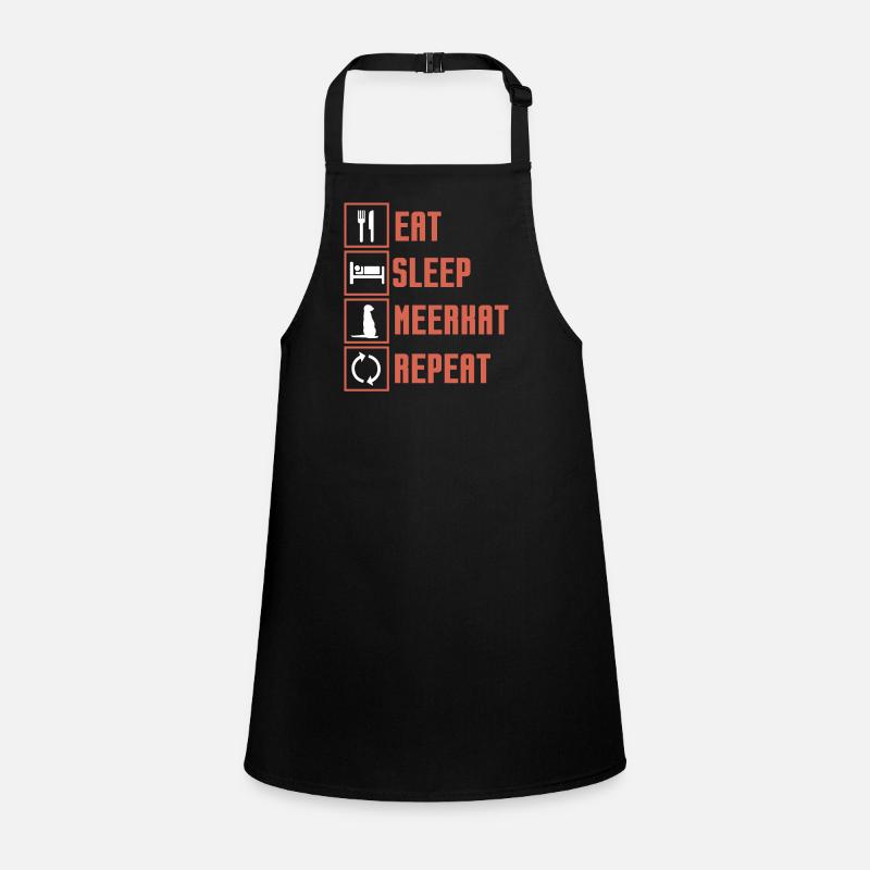 Eat Sleep meerkat Repeat Schürze für Kinder