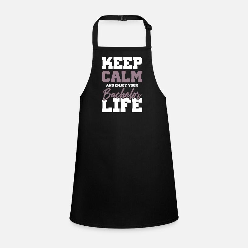keep calm bachelor Children's Apron