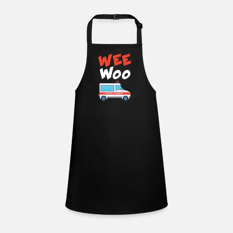 Wee Woo Krankenwagen AMR Lustiges EMS EMT Schürze für Kinder