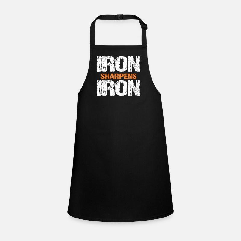 Iron Sharpens Iron Christian Workout Iron Children's Apron