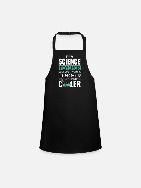 Professeur de sciences - Tablier Enfant - noir - Devant