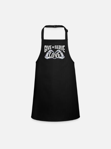 Chiropraticien Physio Chiropraticien Cadeau d’amour - Tablier Enfant - noir - Devant