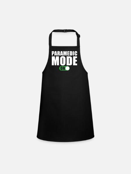 Paramedic Mode On - Children's Apron - black - Front