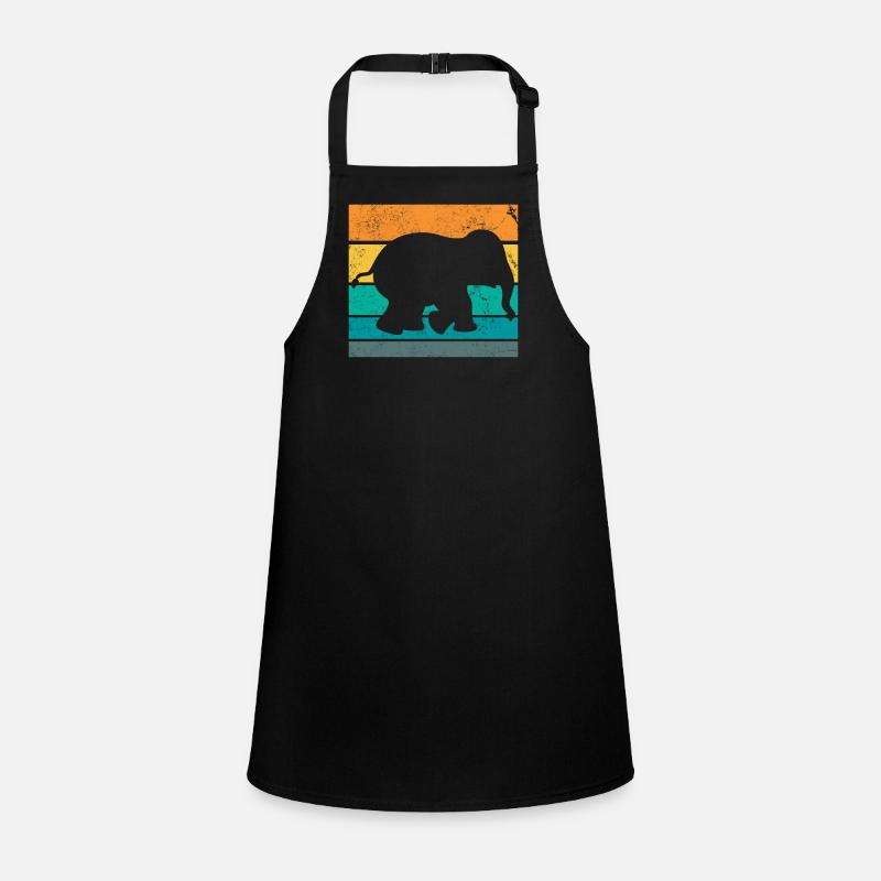 Retro Elephant Children's Apron