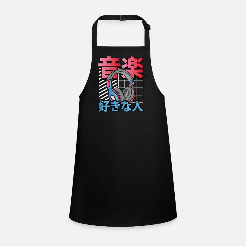 Cute Kawaii Gaming Headset Children's Apron