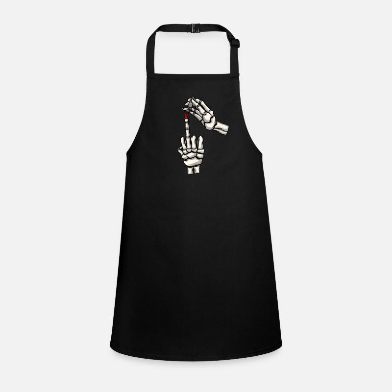 Nail Artist Skeleton Hands Nail Polish Nail Tech Children's Apron