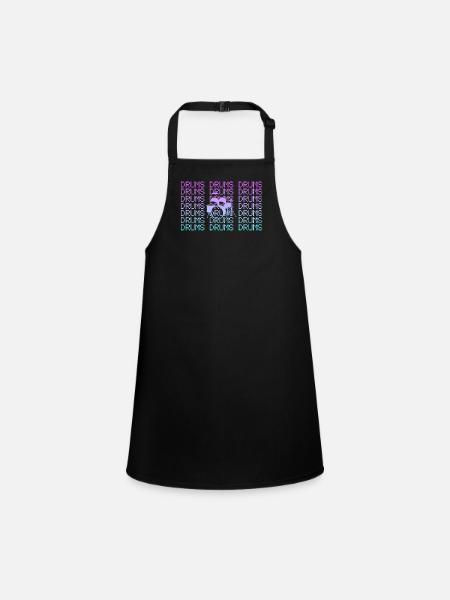 Percussion - Tablier Enfant - noir - Devant