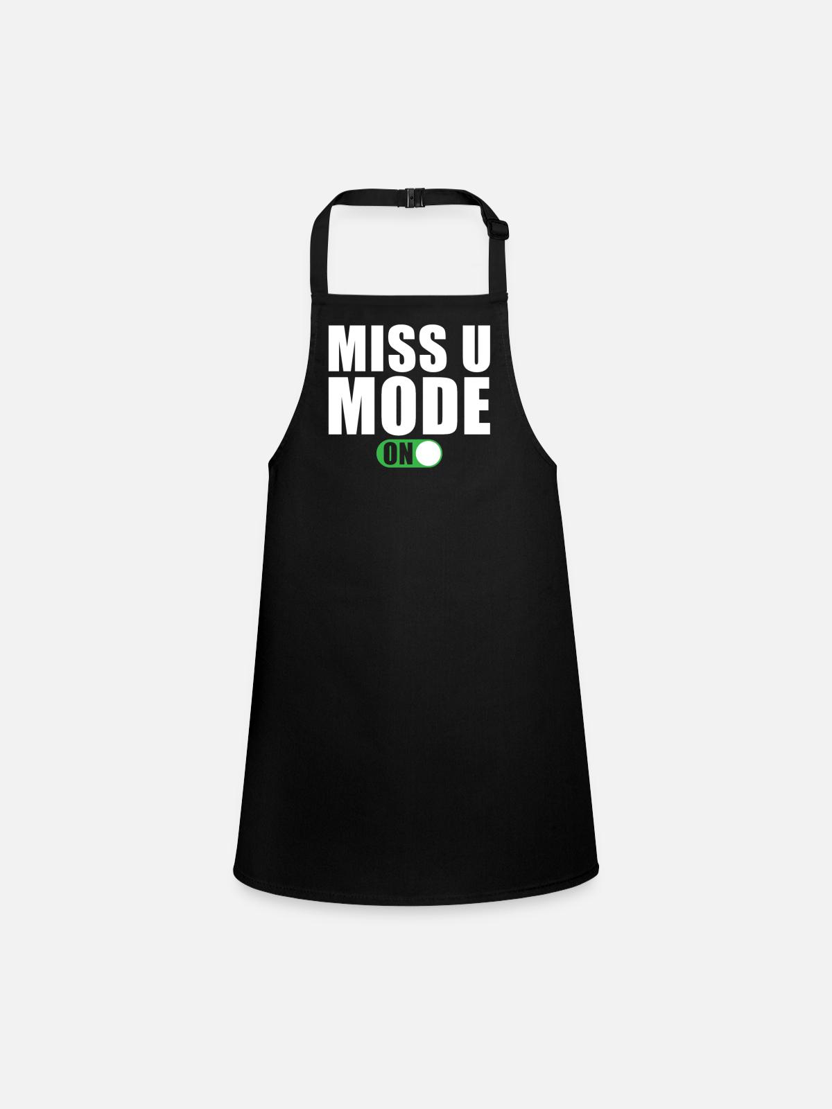 Missing saying - Children's Apron - black - Front