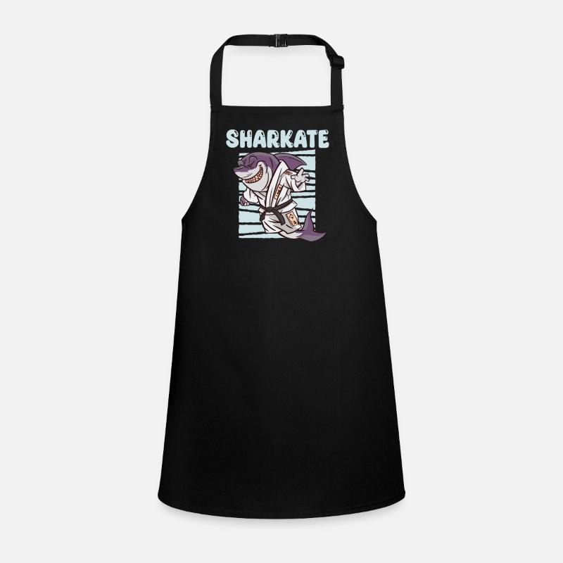 Sharkate Drôle de Karaté Requin Tablier Enfant