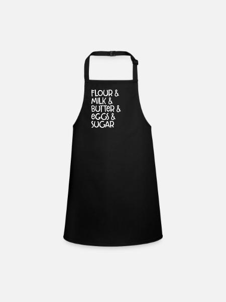 Recette de cuisson - Tablier Enfant - noir - Devant