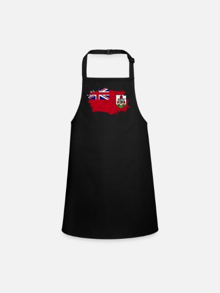Ads Flag Grunge Ads Flag - Children's Apron - black - Front