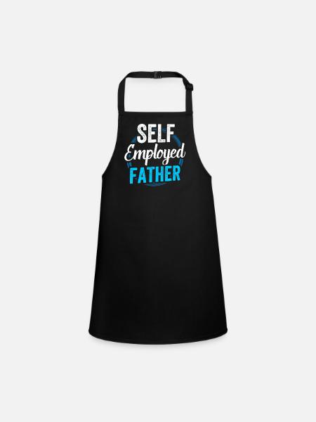 Self-employed father Freelancer Self-employed - Children's Apron - black - Front
