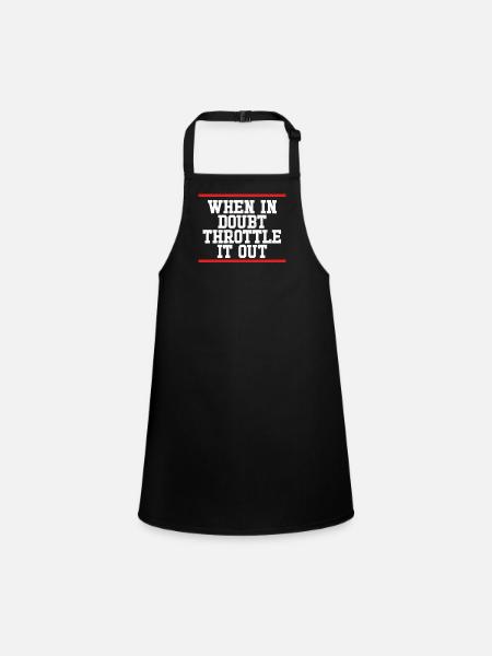 In case of doubt, chokes - Children's Apron - black - Front