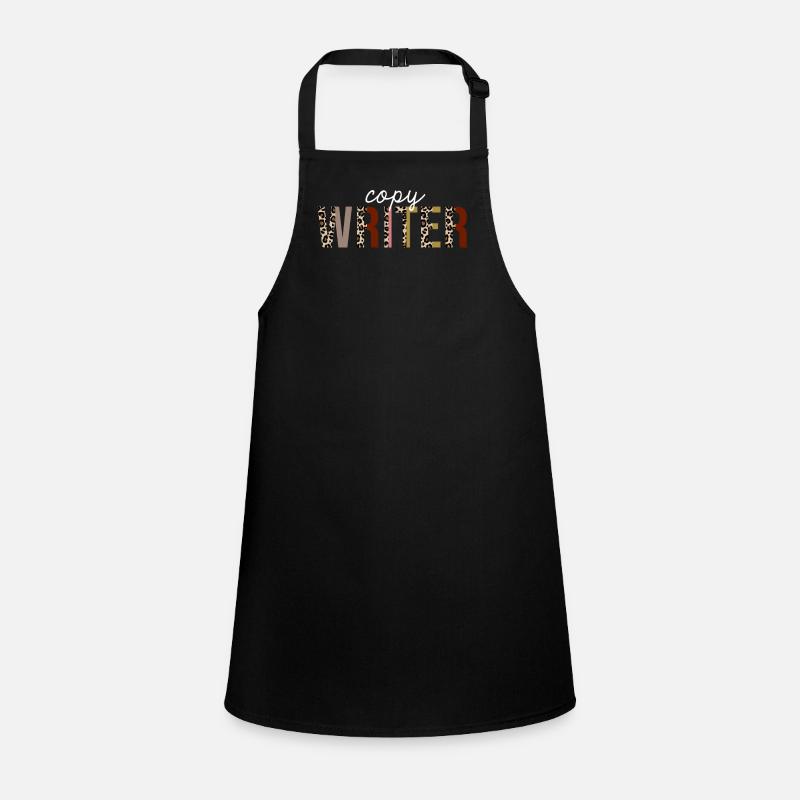 Copy Writer Leopard Print Funny Gift Children's Apron