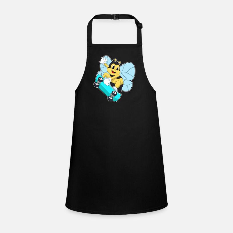 Bee Skater Skateboard Children's Apron
