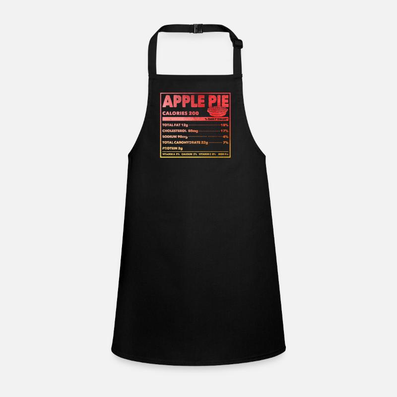 Apple Pie Nutritional Information Funny Thanksgiving Children's Apron