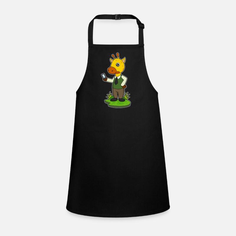 Giraffe Smartphone Children's Apron