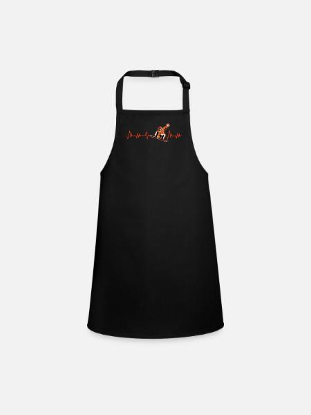 Snowboard - Children's Apron - black - Front