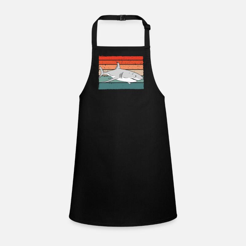 Couleur rétro requin Tablier Enfant
