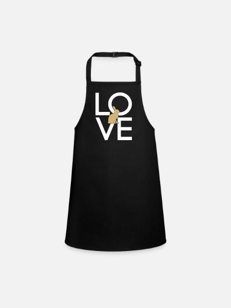 Hare - Children's Apron - black - Front