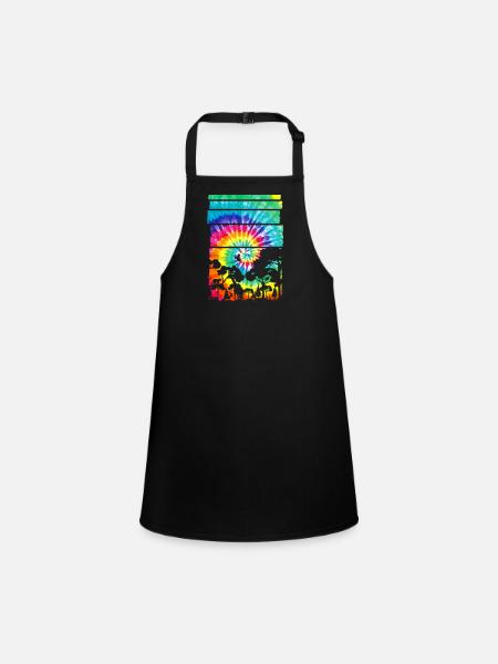 Africa Safari Savannah - Children's Apron - black - Front