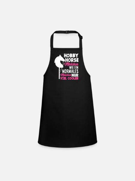 Hobby Horse Hobby Horsing Girls - Tablier Enfant - noir - Devant