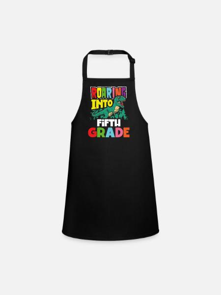 Departure into the 5th grade - Children's Apron - black - Front