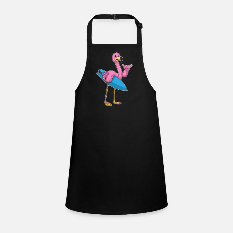 Flamingo Surfen Surfbrett Sommer Schürze für Kinder