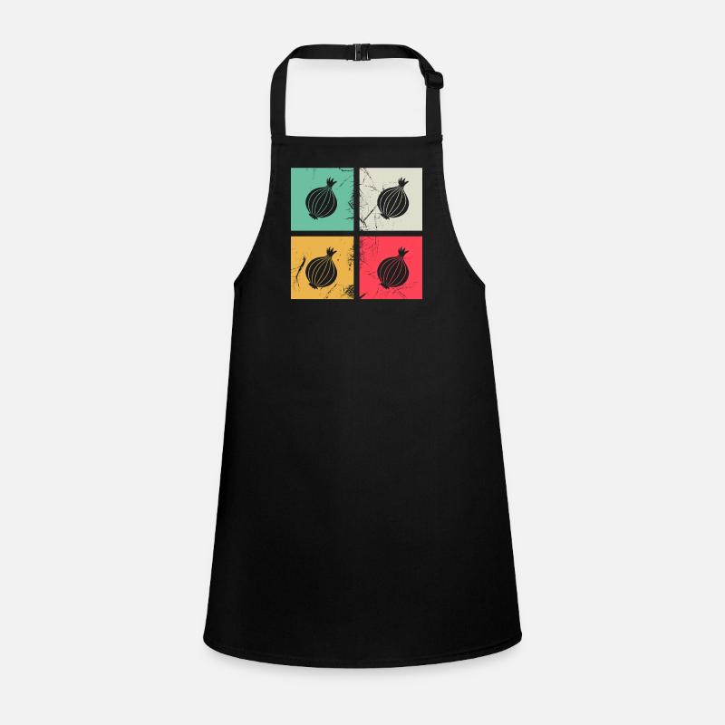 Oignon Lover Retro Vegetables Vegan Idée cadeau Tablier Enfant