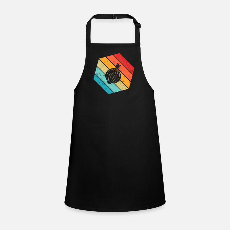 Oignon Lover Retro Vegetables Vegan Idée cadeau Tablier Enfant