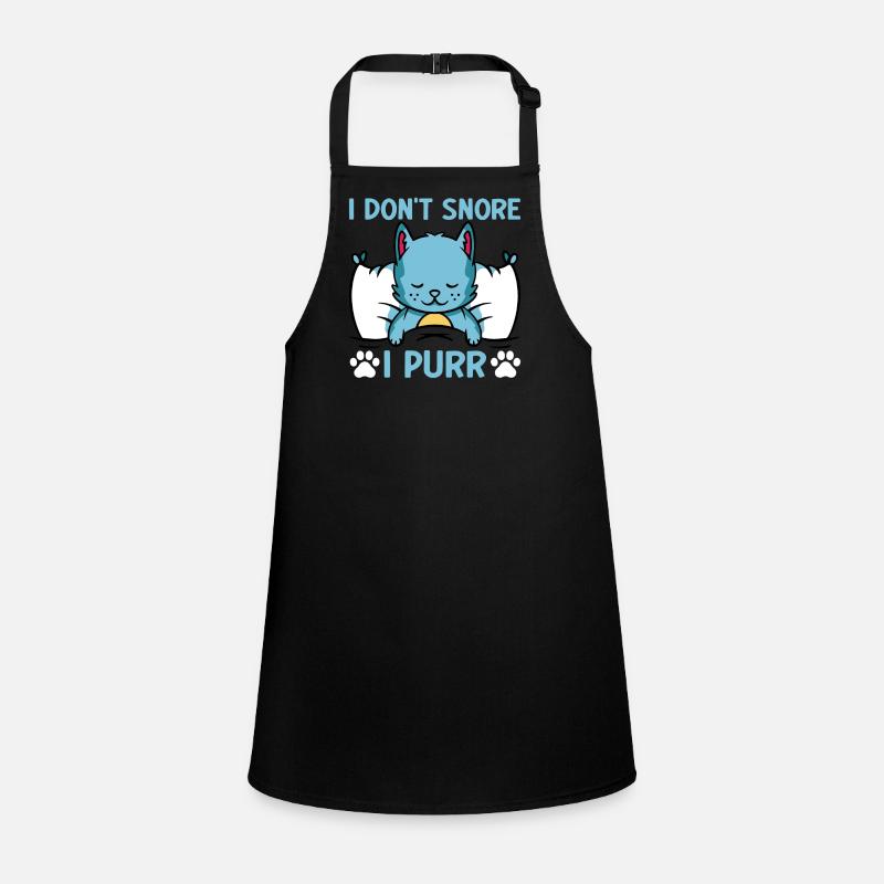 Cat Lover Cat Meme I Don't Snore I Children's Apron