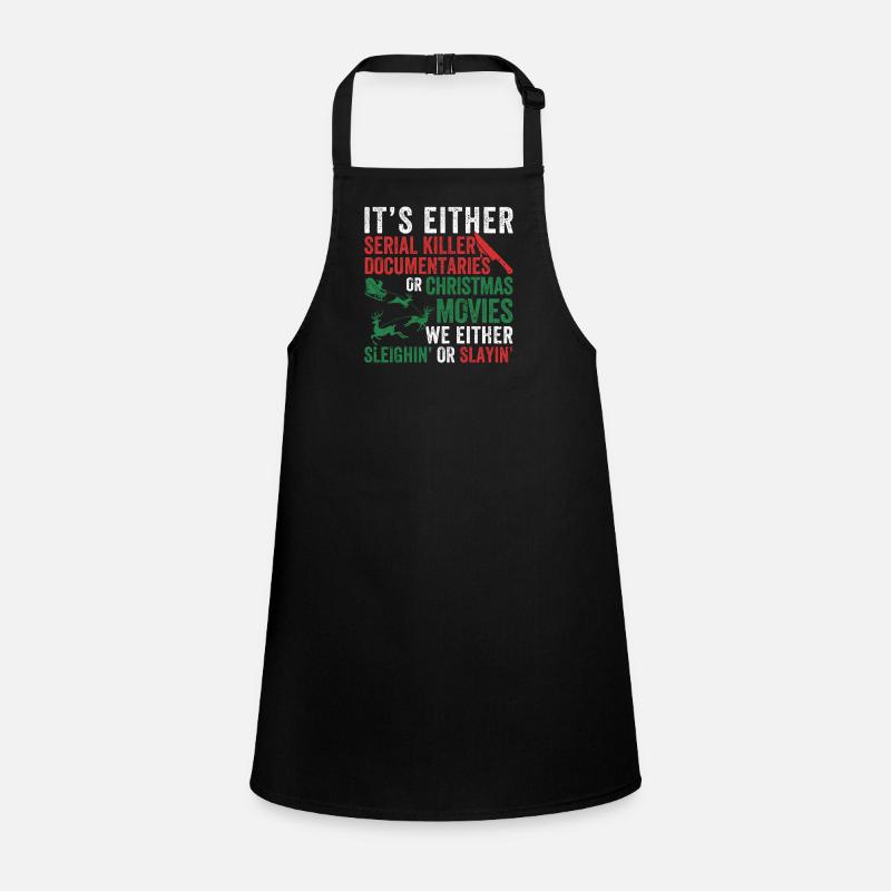 Either Serial Killer Documentaries Christmas Children's Apron
