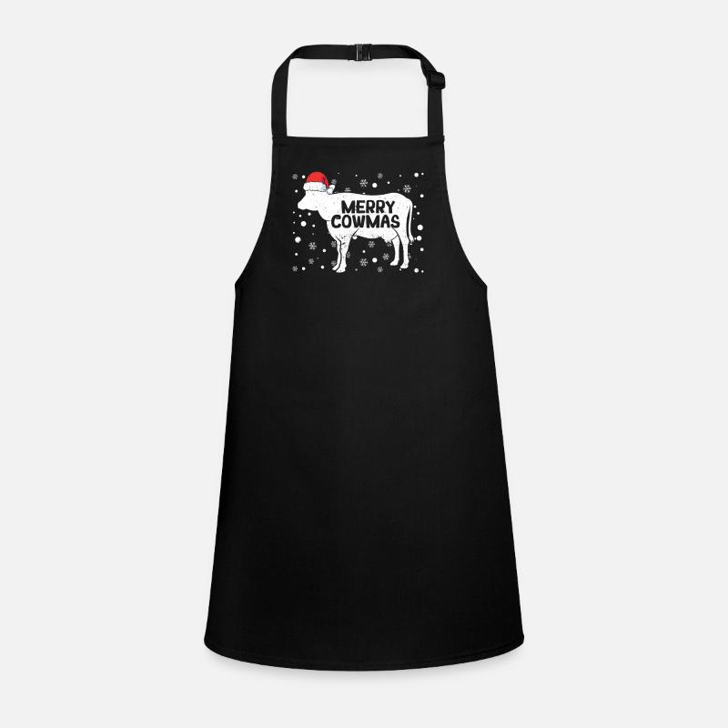 Merry Cowmas Funny Cow Christmas Pyjamas Consecration Children's Apron