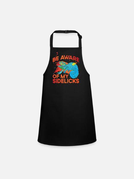 Soyez conscient de mes Sidelicks - Tablier Enfant - noir - Devant