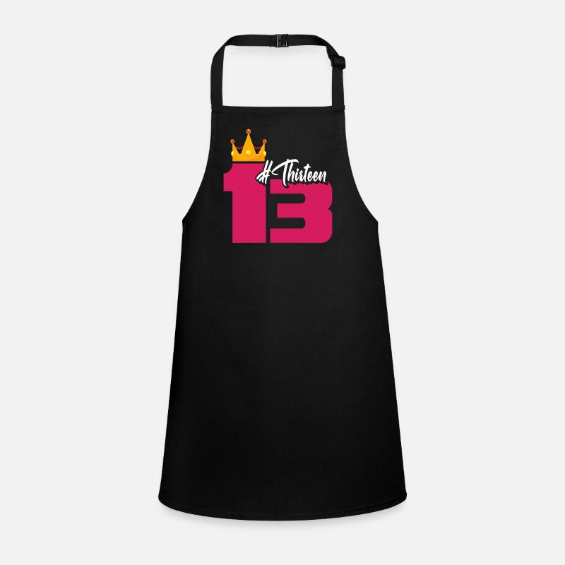 13. Geburtstag Mädchen Krone Schürze für Kinder