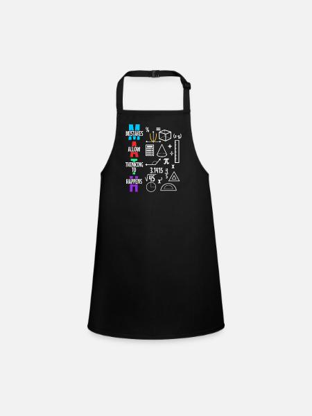 Mistakes Allow Thinking To Happen - Children's Apron - black - Front