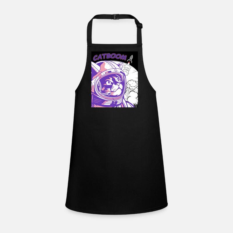 CATBOOM Comic Book Space Cat Explosion Children's Apron